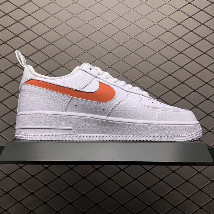 AIR FORCE 1 LOW UTILITY WHITE ORANGE Foot Kick Sport