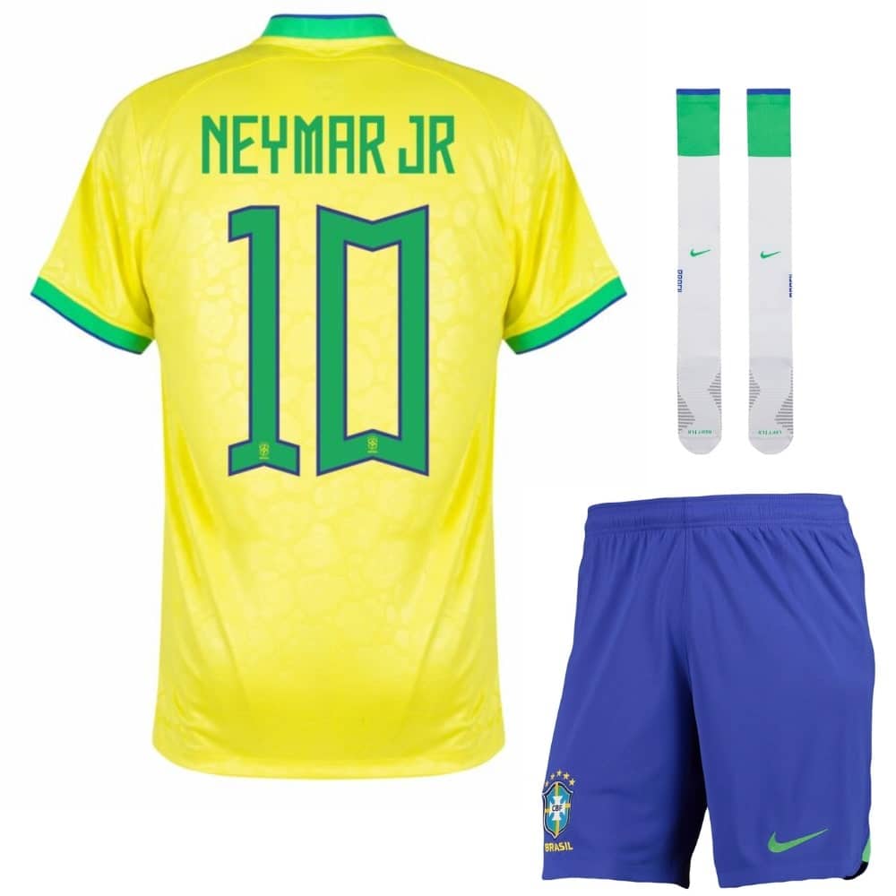 maillot-enfant-domicile-bresil-coupe-du-monde-2022-neymar-jr