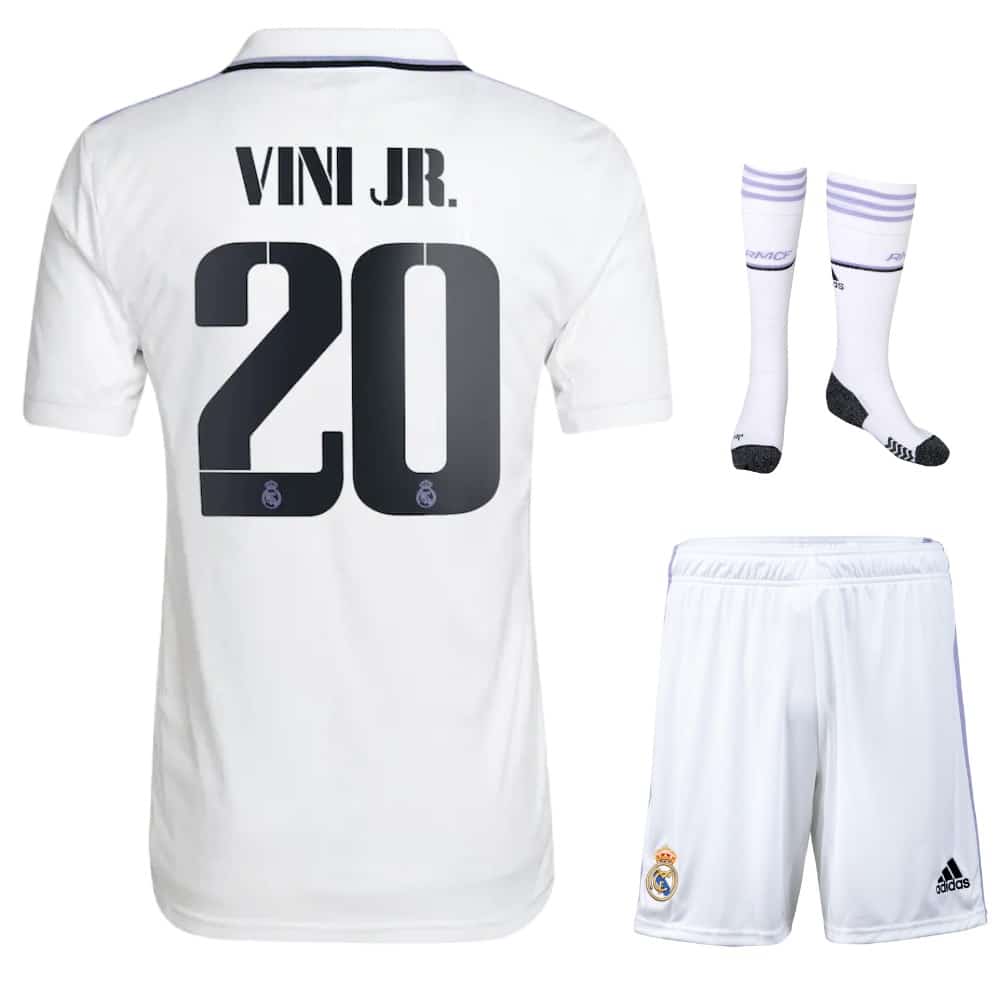 maillot-enfant-vini-jr-real-madrid-domicile-2022-2023