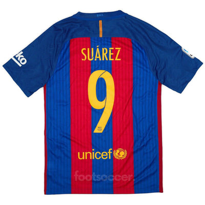 Maillot Barca Domicile 2016-2017 Suarez