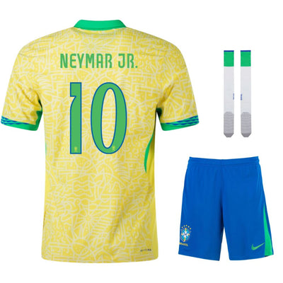 Maillot Kit Enfant Bresil Domicile 2024 2025 Neymar Jr.