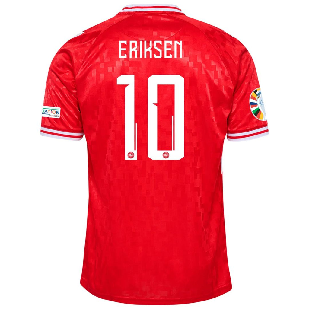 Maillot Danemark Domicile Badges Euro 2024 Eriksen