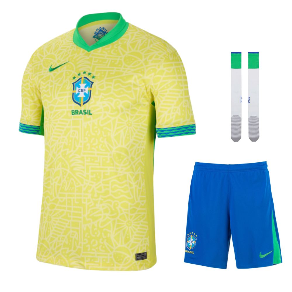 Maillot Kit Enfant Bresil Domicile 2024 2025