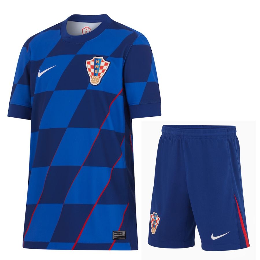 Maillot Kit Enfant Croatie Exterieur Euro 2024