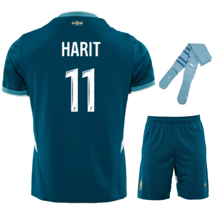 Maillot Kit Enfant OM Exterieur 2024 2025 Harit