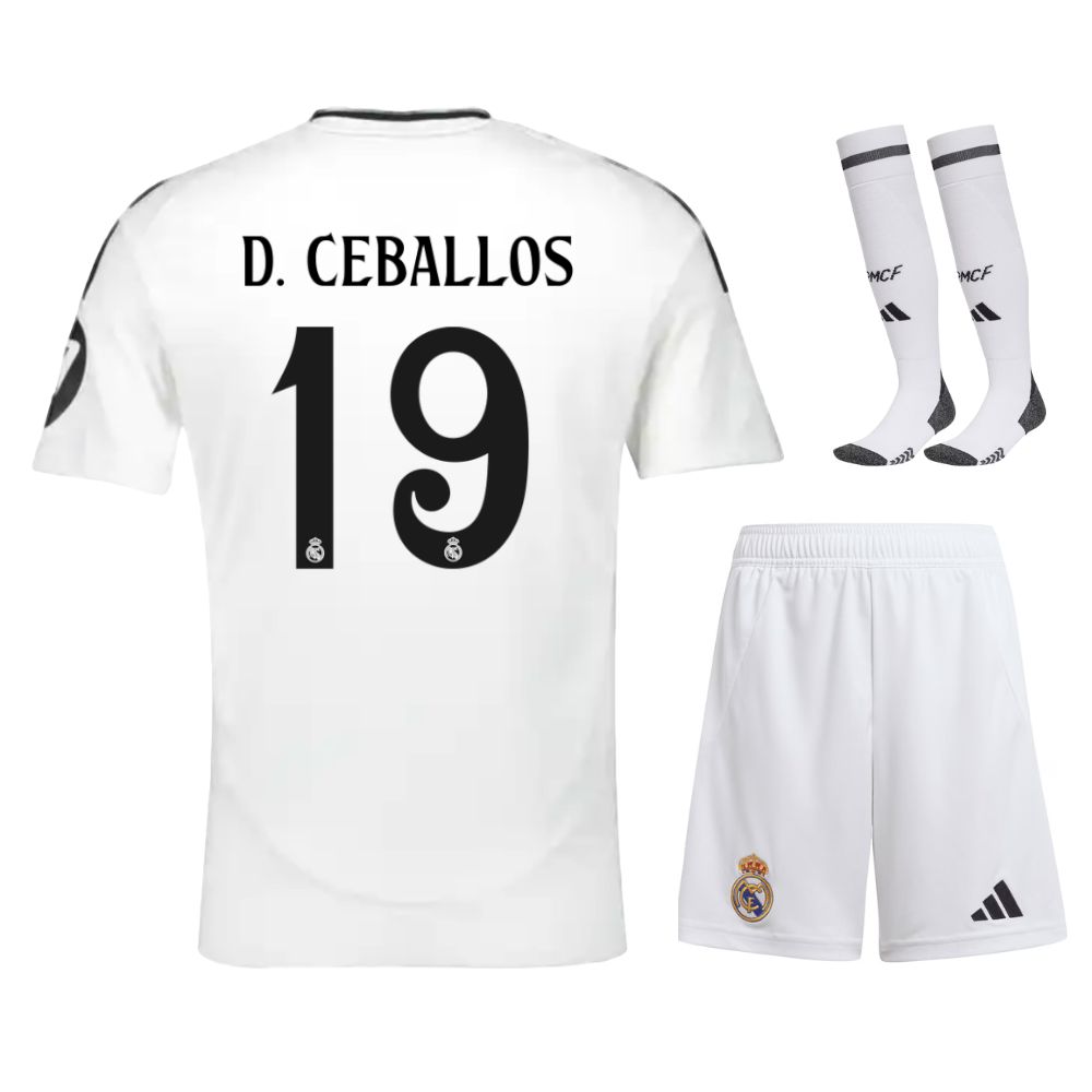 Maillot Kit Enfant Real Madrid Domicile 2024 2025 Ceballos