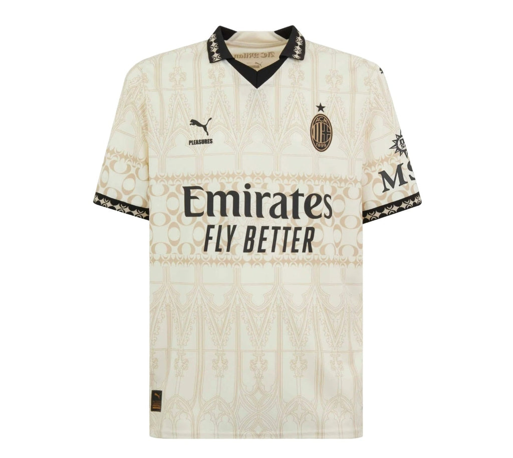 Maillot Milan AC Fourth X Pleasures Blanc Enfant