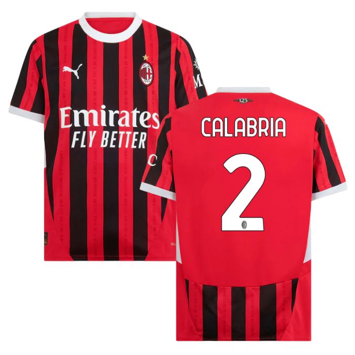 Maillot Milan AC Domicile 2024 2025 Calabria