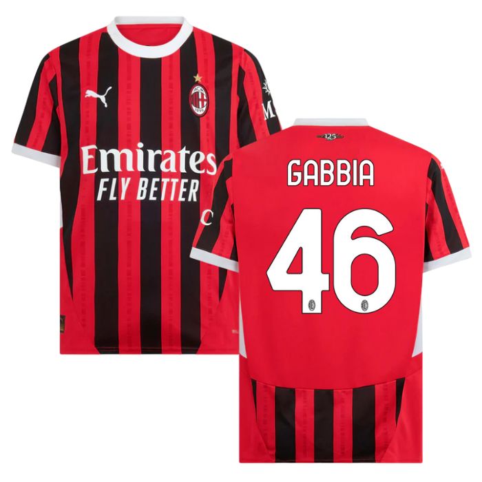 Maillot Milan AC Domicile 2024 2025 Gabbia