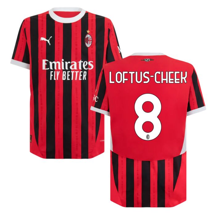 Maillot Milan AC Domicile 2024 2025 Loftus-Cheek