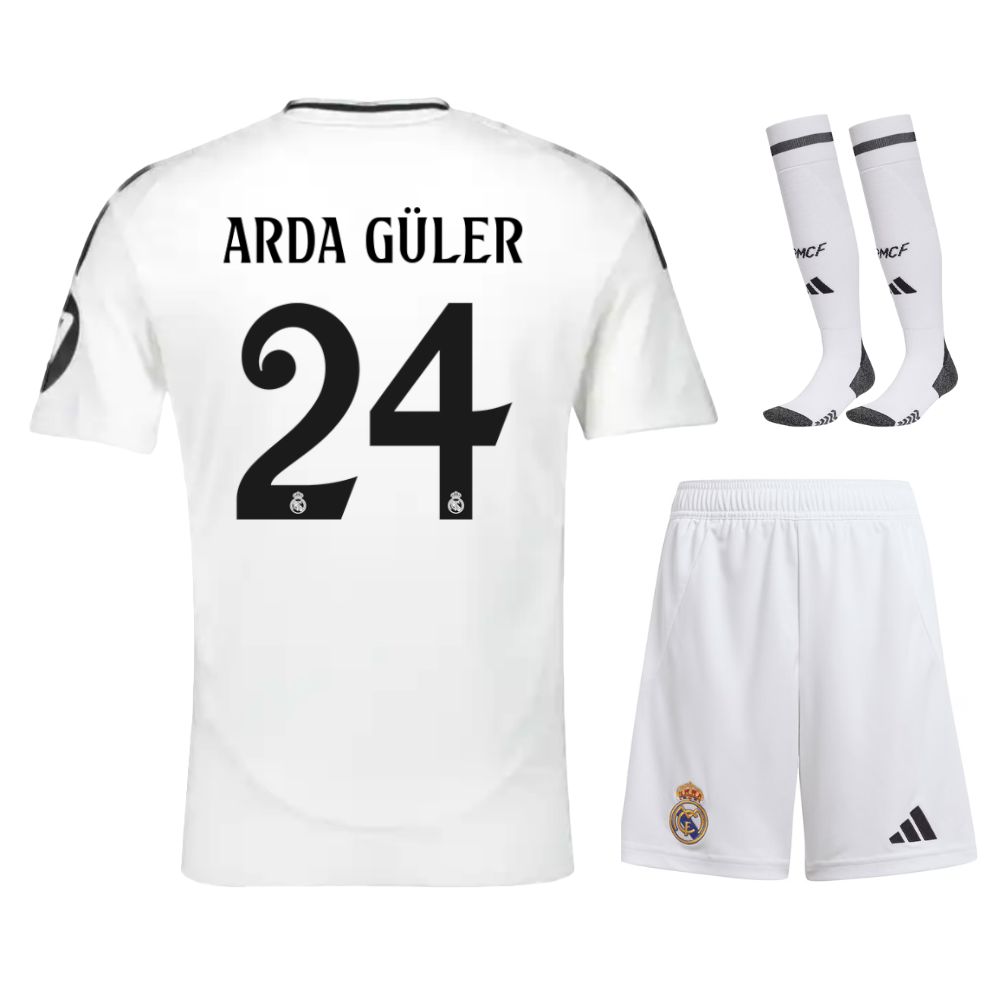 Maillot Kit Enfant Real Madrid Domicile 2024 2025 Arda GÃ¼ler