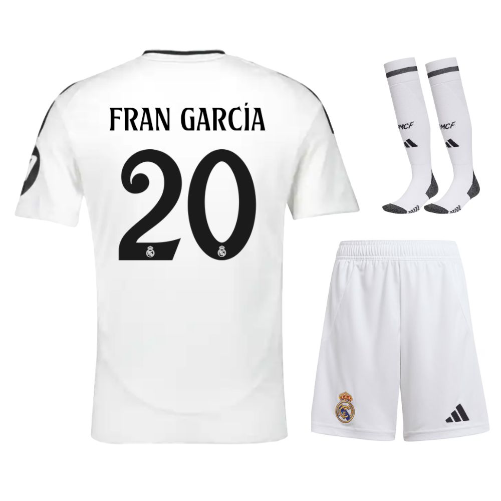 Maillot Kit Enfant Real Madrid Domicile 2024 2025 Fran GarcÃ­a