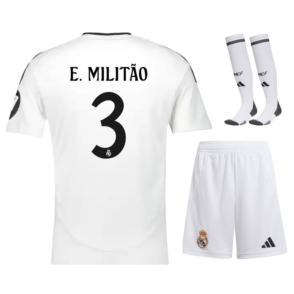 Maillot Kit Enfant Real Madrid Domicile 2024 2025 MilitÃ£o