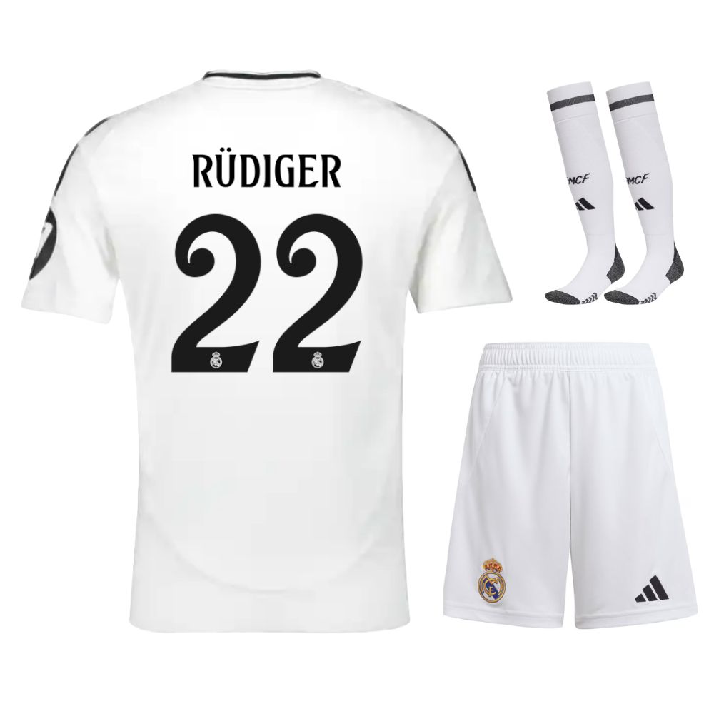 Maillot Kit Enfant Real Madrid Domicile 2024 2025 RÃ¼diger