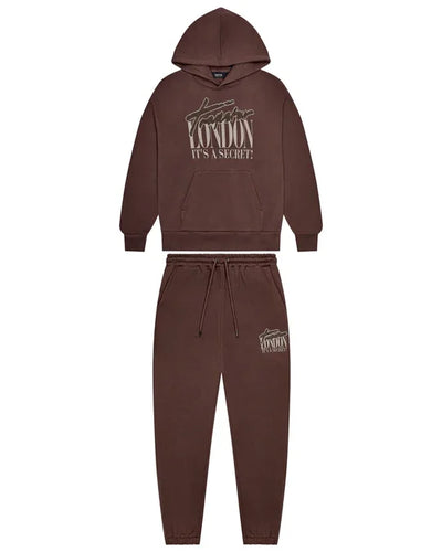 LATEST TRAPSTAR LONDON TRACKSUIT BROWN CRYSTAL